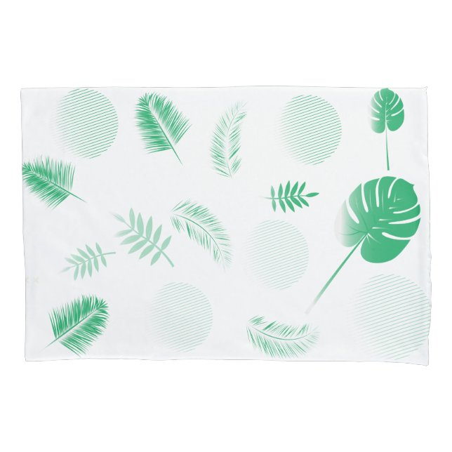 Beautiful Leaves Pattern  Pillowcase (Front)