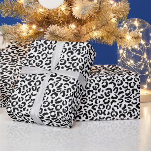 Beautiful Leopard Print Christmas Wrapping Paper