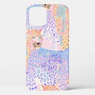 Beautiful Leopard Seamless Pattern illustration Ar iPhone 12 Case