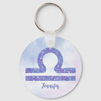 Beautiful Libra Astrology Sign Personalised Purple