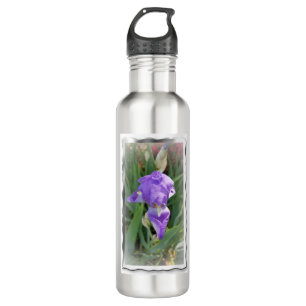 Beautiful Light Blue Iris 710 Ml Water Bottle