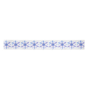 Beautiful Light Blue Star Design Satin Ribbon