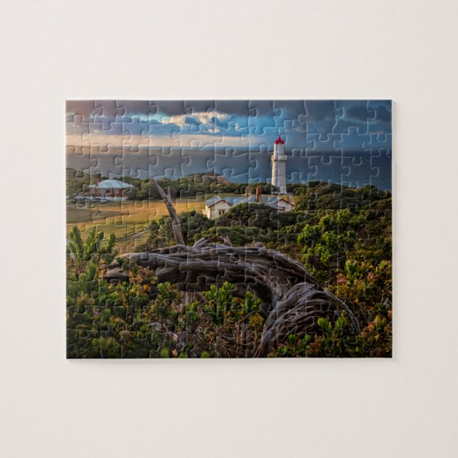 Beautiful light House Landscape at Sunrise Jigsaw Puzzle (Horizontal)