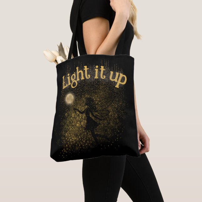 Beautiful Lighted Fairy Tote Bag (Close Up)