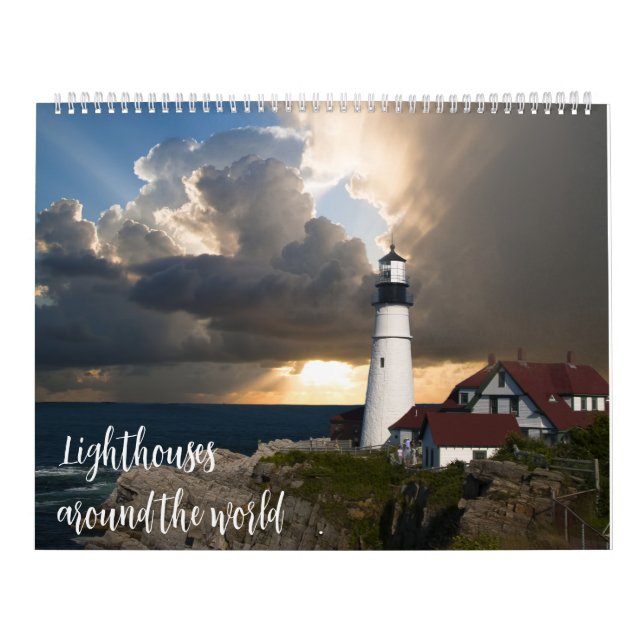 Beautiful Lighthouses around the World Calendar (Cover)