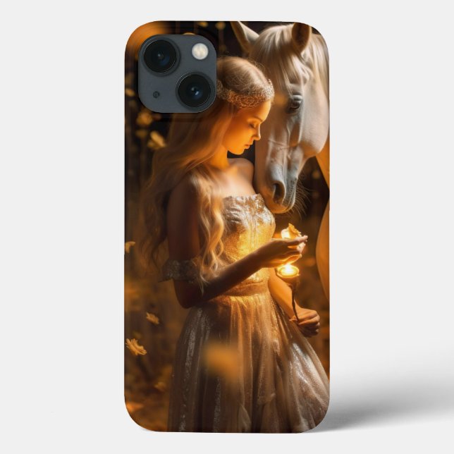Beautiful Lights Fantasy Girl Horse Case-Mate iPhone Case (Back)