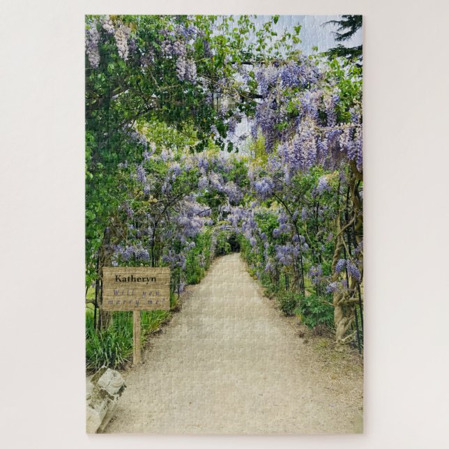 Beautiful Lilac Flower Garden Marry Me Puzzle (Vertical)