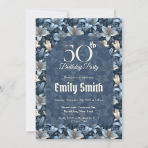 Beautiful Lilies Charm Daughter’S Birthday Invitation