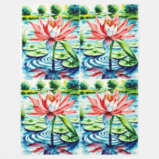 Beautiful Lily Blanket (Front)