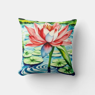 Beautiful Lily Flower Cushion