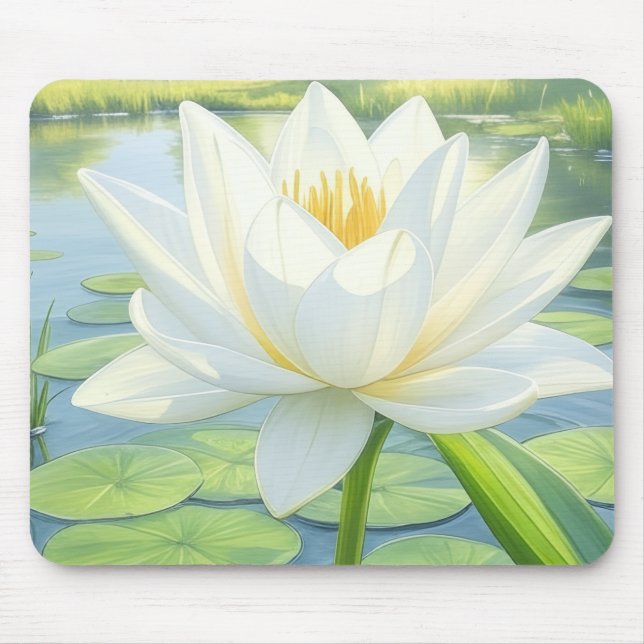 Beautiful Lily Flower Flowers Mouse Pad (Front)