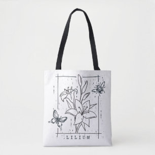 Beautiful Lily Flowers Tote Bag