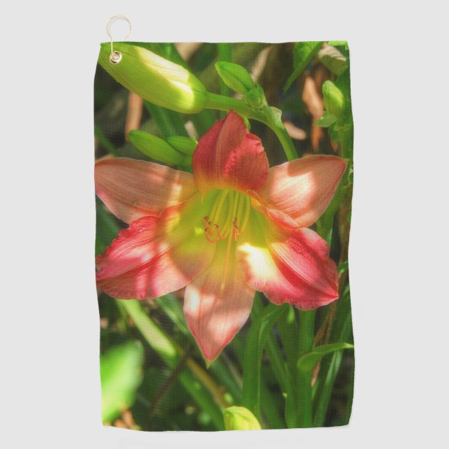 Beautiful Lily Golf Towel (Front)