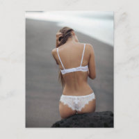 Beautiful Lingerie Model Photography postcard