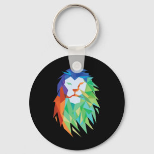 Beautiful Lion Cat From Africa Graphic Key Ring