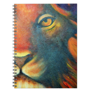 Beautiful Lion Head Portrait Regal and Proud Spiral Notebook