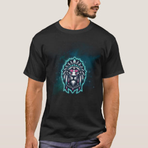 Beautiful Lion king with red eyes T-Shirt