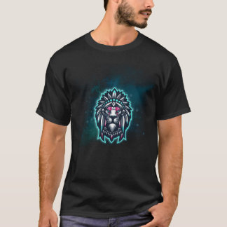 Beautiful Lion king with red eyes T-Shirt