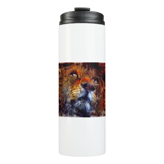 Beautiful Lion Thermal Tumbler (Front)