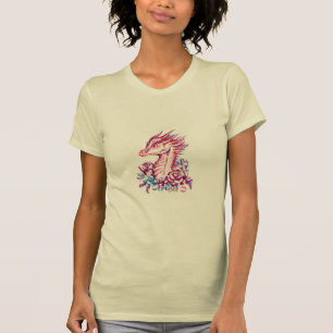 Beautiful Lipstick Dragon Women's Yellow T-shirt