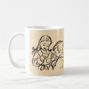 Beautiful Little Brother/Sister Sketch Coffee Mug