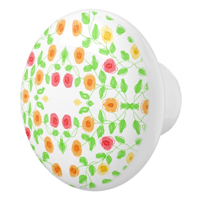 Beautiful Little Floral Pull Handle (Right)