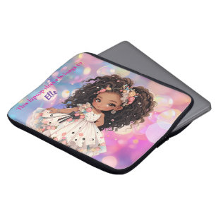 Beautiful little girl laptop sleeve