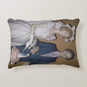 Beautiful Lladro Wedding Throw Pillow