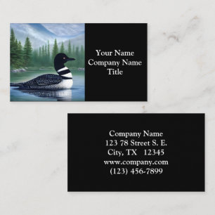 Beautiful Loon On Northern Lake Business Card