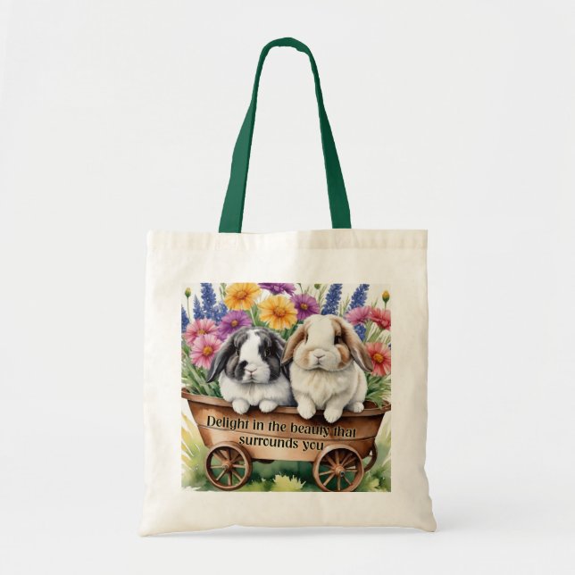 Beautiful Lop Bunny Rabbit Pretty Tote Bag (Front)