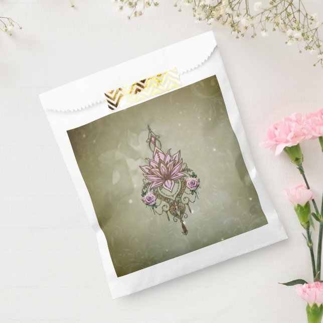 Beautiful lotus blossom  favour bags (Sealed)