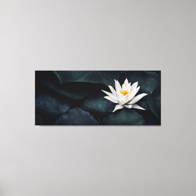 Beautiful lotus flower closeup canvas print (Front)