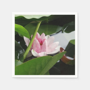 Beautiful Lotus Flower Cocktail Napkin