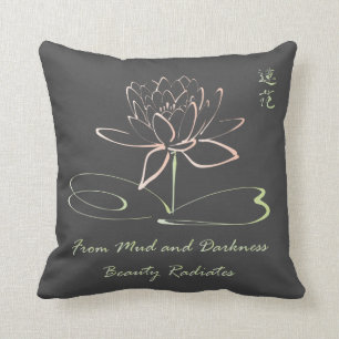 Beautiful Lotus Flower Spiritual Meditation Yoga Cushion