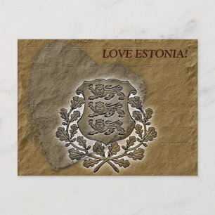 Beautiful Love Estonia Postcard! Postcard