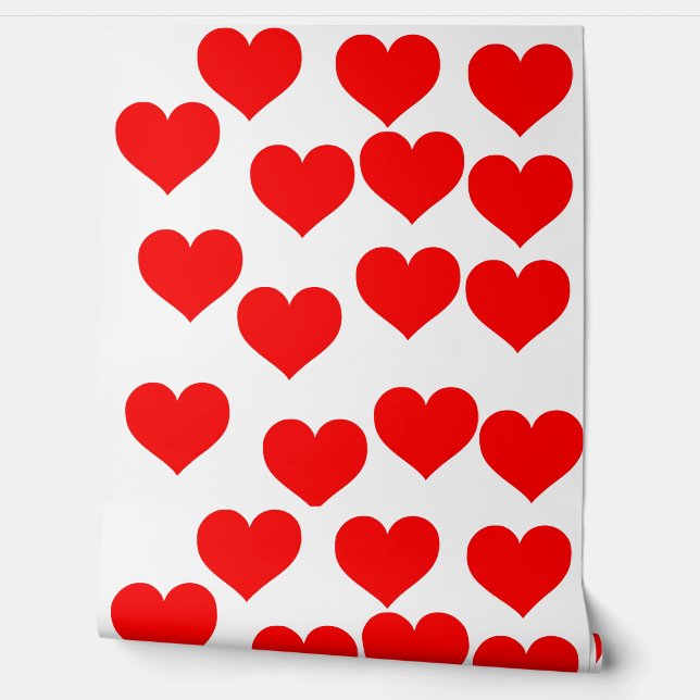 Beautiful Love red heart wallpaper  (Unrolling)