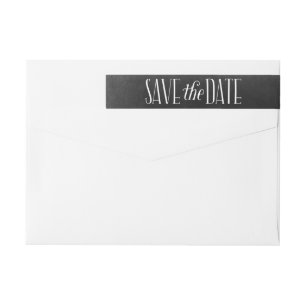 Beautiful Love Save The Date Wraparound Label