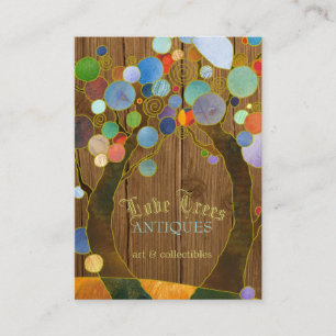 Beautiful Love Trees Antique Shop Business Card