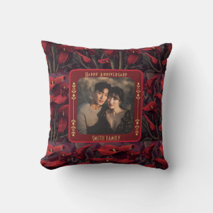 Beautiful Lovebird 1St Anniversary Throw Pillow