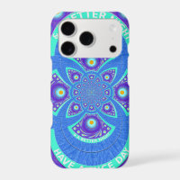 Beautiful Lovely African Blue Mandala Flora design