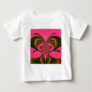 Beautiful Lovely African Hot Pink Red Golden Green Baby T-Shirt