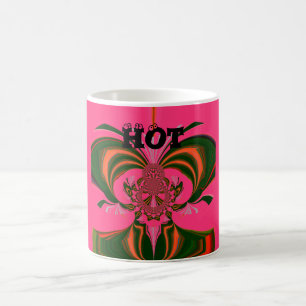 Beautiful Lovely African Hot Pink Red Golden Green Coffee Mug