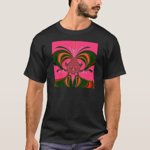 Beautiful Lovely African Hot Pink Red Golden Green T-Shirt