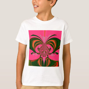 Beautiful Lovely African Hot Pink Red Golden Green T-Shirt