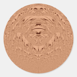 Beautiful Lovely African Lion head vector pattern  Classic Round Sticker