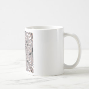 Beautiful lovely ash grey kaleidoscope seamless coffee mug
