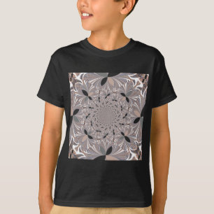 Beautiful lovely ash grey kaleidoscope seamless T-Shirt