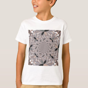 Beautiful lovely ash grey kaleidoscope seamless  T-Shirt