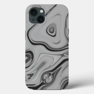 Beautiful Lovely Ash Grey Texture Colour Art Prin iPhone 13 Case