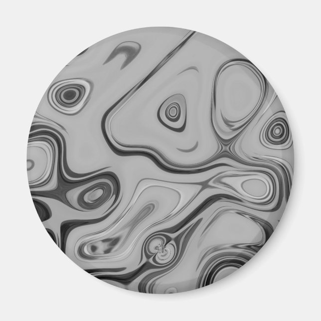  Beautiful Lovely Ash Grey Texture Colour Art Prin Magnet (Front)